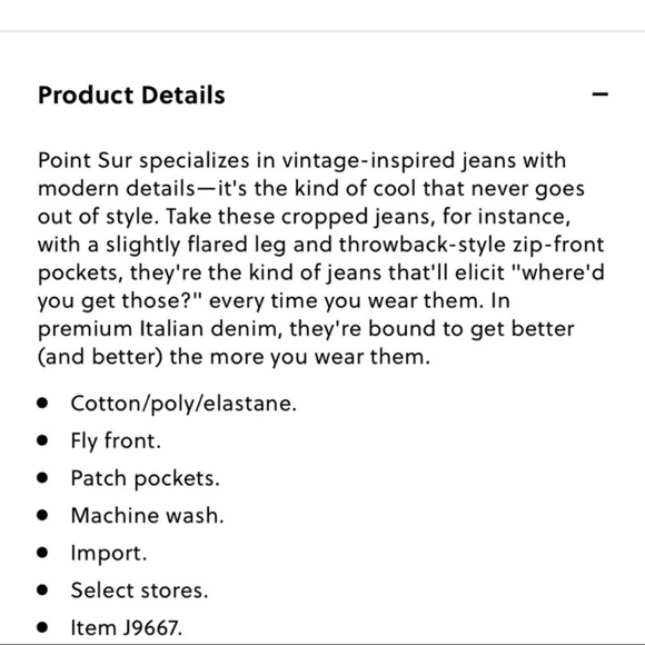 Point Sur 10" Demi bootcut Jean 377 A/B * - Picture 5 of 7